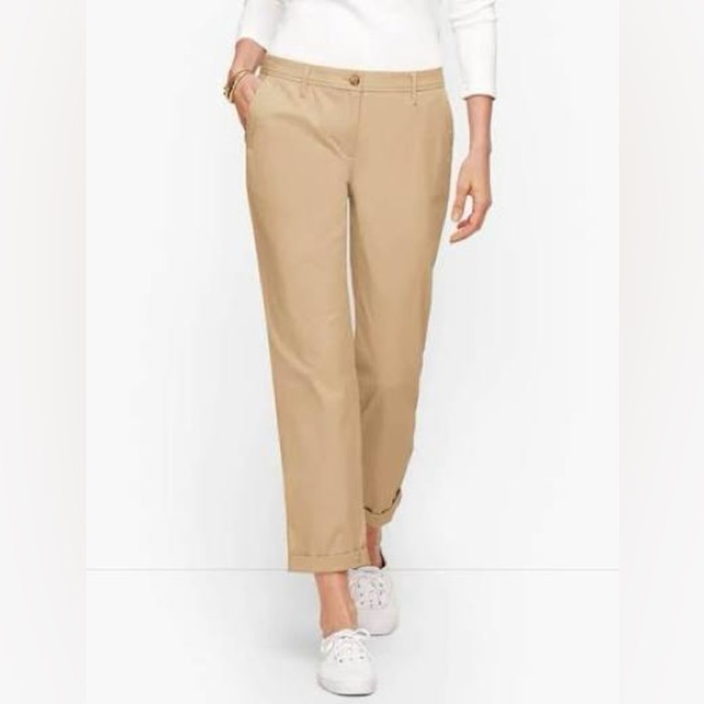 Talbots NWT Relaxed Khaki Chinos Ankle Pants - Size 2